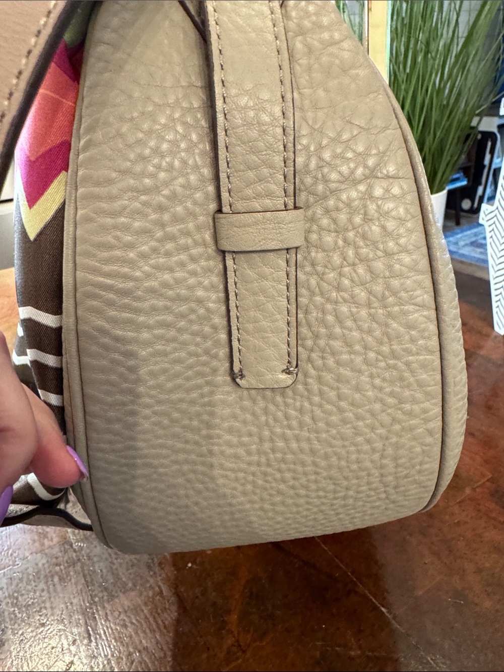 Diane von Furstenberg (DVF) "Sutra" Hobo Bag in taupe - Picture 4 of 16